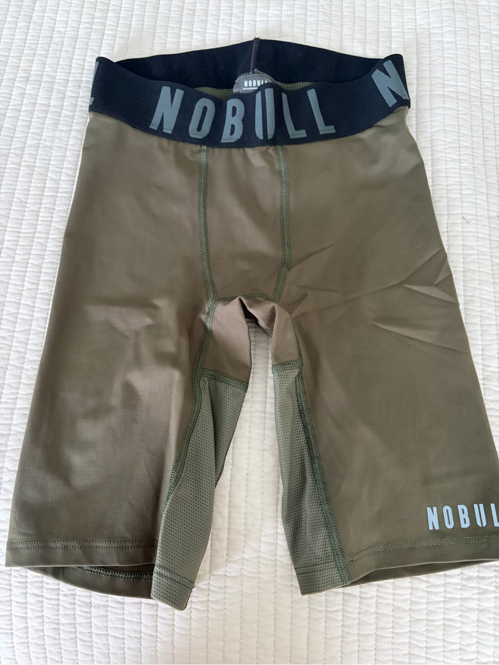 NOBULL Olive Green Men’s Training Compression Shorts